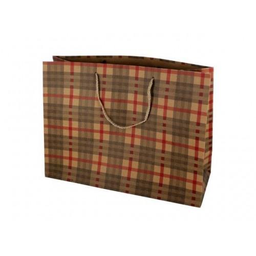 Large Plaid Paper Gift Bag 12pc Set