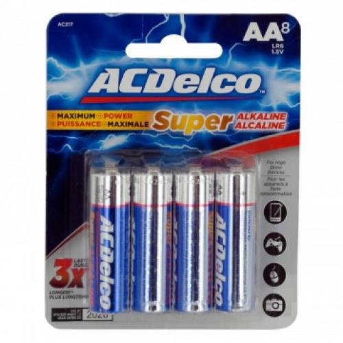 8 Pack ACDelco AA Alkaline Batteries