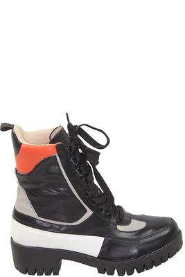 Lace Up Lug Sole Combat Booties