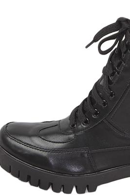 Lace Up Lug Sole Combat Booties