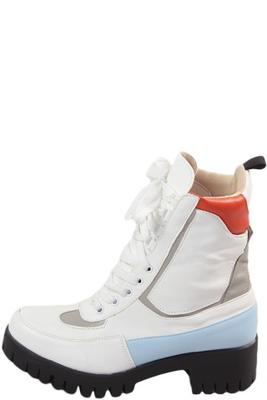 Lace Up Lug Sole Combat Booties