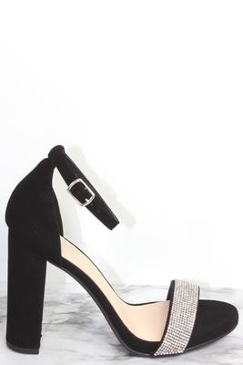 Rhinestones Chuky Heel Sandal