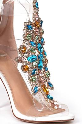 Rhinestone Embellished High Heel