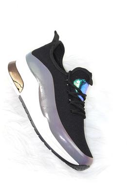 Athletic Hologram Lace Up Fashion Sneaker