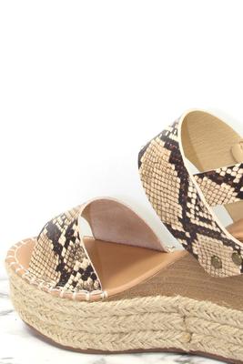 Espadrille Slingback Platform Wedge