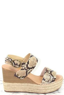 Espadrille Slingback Platform Wedge