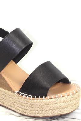Espadrille Slingback Platform Wedge
