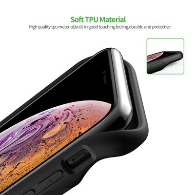 EP19P-XR-BK:4000mAh TPU Rubber Battery Case Compatible Headset For iPhone XR Black