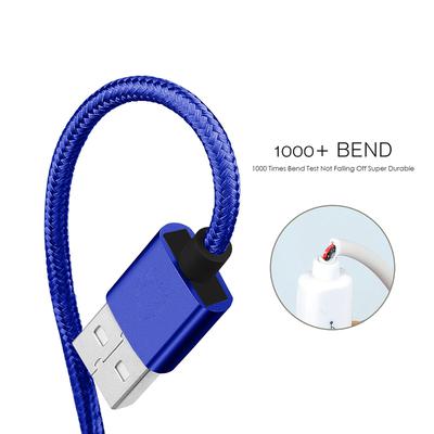 EC45L-IP-BU: Esoulk 10FT USB Cable For iPhone XS/XR/XS MAX 1.7A-Blue