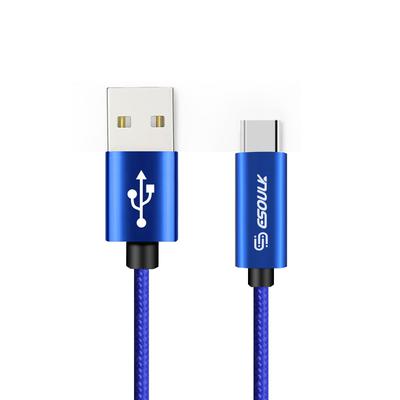 EC41L-TPC-BU Esoulk [3.3ft/1m] Nylon Braided USB Cable for Type-C