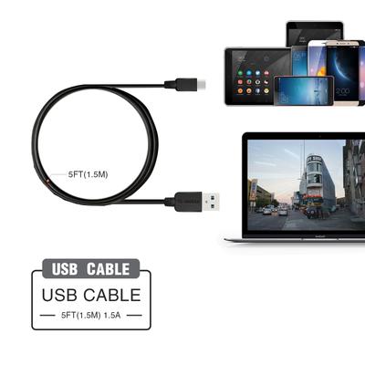 EC38P-TPC-BK: Esoulk 2A Heavy Duty USB Cable 3M (10ft)Black