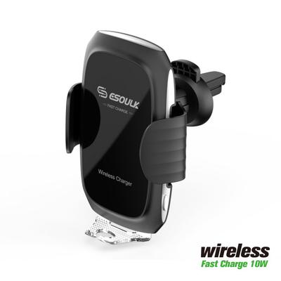 EW04PBK:10W Wireless Fast Charging Air Vent Car Mount Black