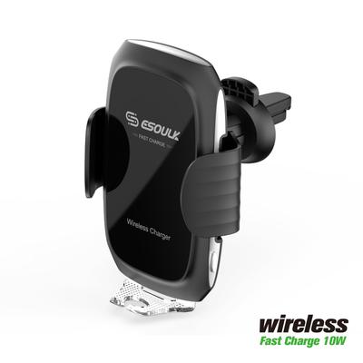 EW04PBK:10W Wireless Fast Charging Air Vent Car Mount Black