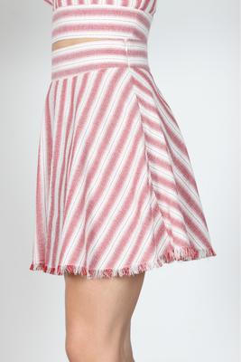 STRIPE SKATER SKIRT