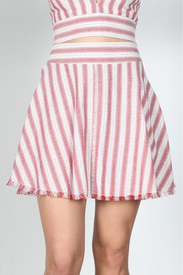 STRIPE SKATER SKIRT