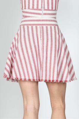 STRIPE SKATER SKIRT