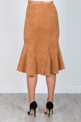 CORDUROY MIDI SKIRT