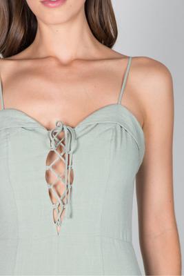 SOLID MERMAID MIDI DRESS