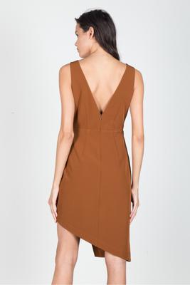 SOLID HIGH LOW DRESS
