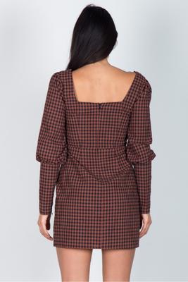 PLAID SHORT DRESS