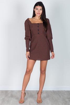 PLAID SHORT DRESS