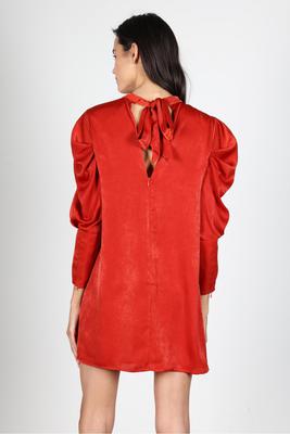 SATIN CHOKER DRESS