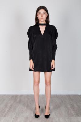 SATIN CHOKER DRESS