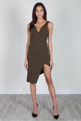 SOLID HIGH LOW DRESS