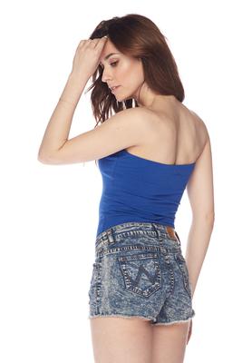 Solid Strapless Bodysuit
