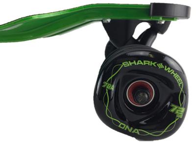 Green Hammerhead 32" Ginger Ale Longboard with Shark Wheels