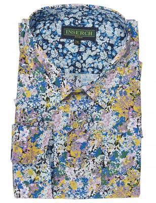 Men's 100% Cotton Shirt by Inserch / Merc - Splatter Multi