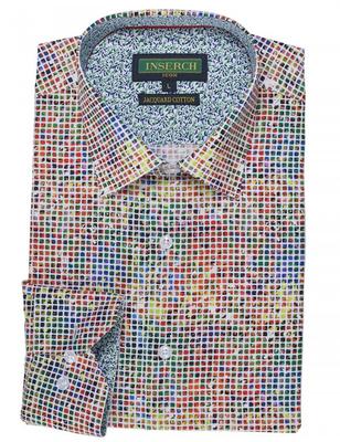 Men's 100% Cotton Shirt by Inserch / Merc - Pixels Multi