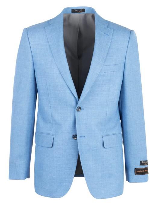 Tiglio Modern Fit Men's Blazer - Dolcetto Sky Blue