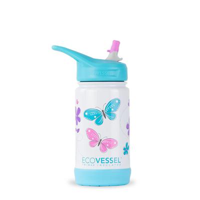 THE FROST - INSULATED STAINLESS STEEL KIDS WATER BOTTLE WITH STRAW - 12 OZ