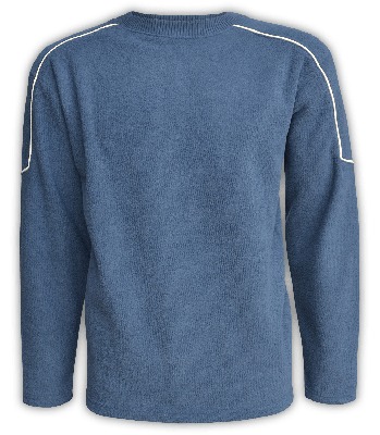 Mens Crewneck Pullover with an Open Bottom