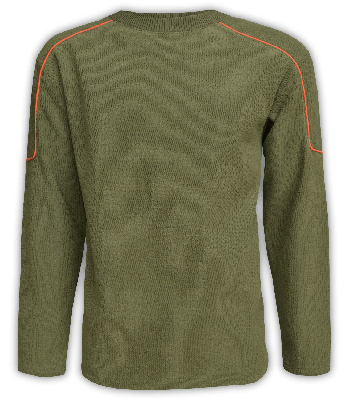 Mens Crewneck Pullover with an Open Bottom