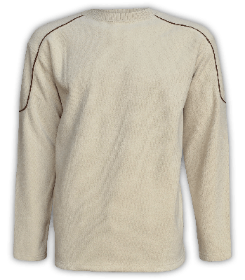 Mens Crewneck Pullover with an Open Bottom