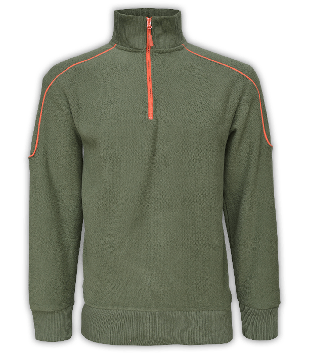 Mens Quarter Zip Pullover Sweatshirt