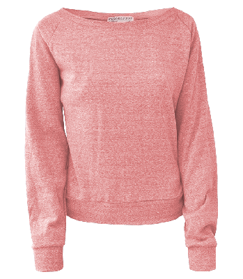 Womens Melange Off-Shoulder Pullover