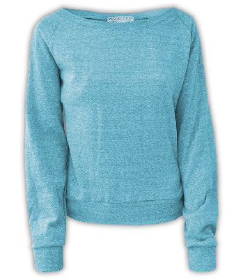 Womens Melange Off-Shoulder Pullover