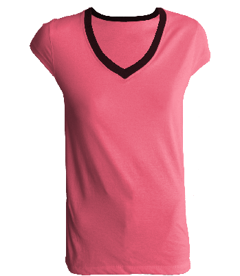 Womens V-Neck Neon Top