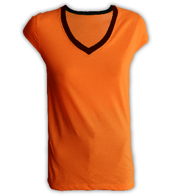 Womens V-Neck Neon Top