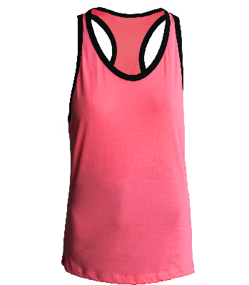 Womens Razor Back Neon Tank Top
