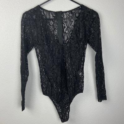 Goodtime USA Black Sheer Lace Bodysuit