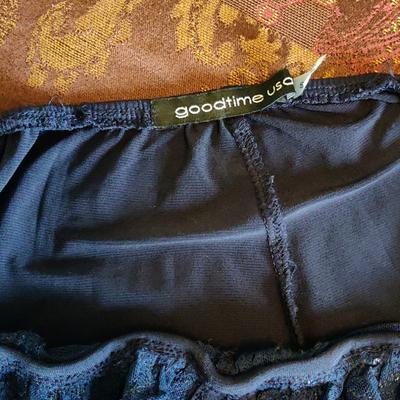 Goodtime USA Sequined halter navy blue color