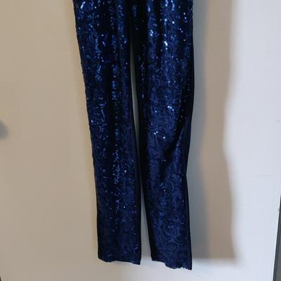 Goodtime USA Sequined halter navy blue color
