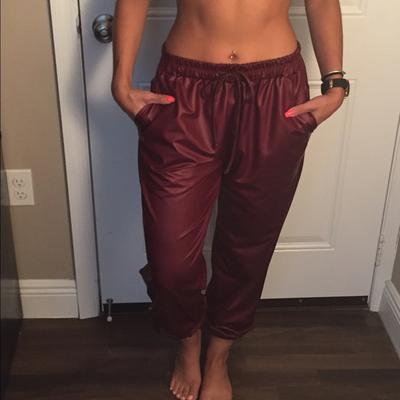 Burgundy pants