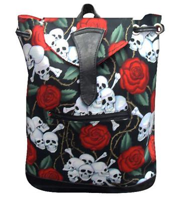 LBP 1007 SKULLS RED ROSES