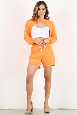 Neon Orange Jogger Short