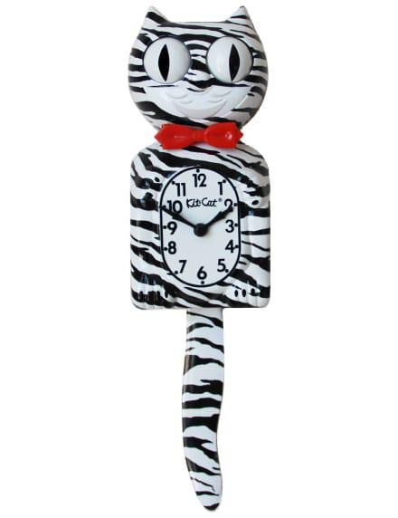 Exotic Pet Collection: Zebra Kit-Cat Klock (15.5? high)